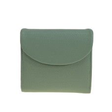 На фото 1 - Женское портмоне из натуральной кожи, цвет светло зеленый На фото 1 - Женское портмоне из натуральной кожи, цвет светло зеленый