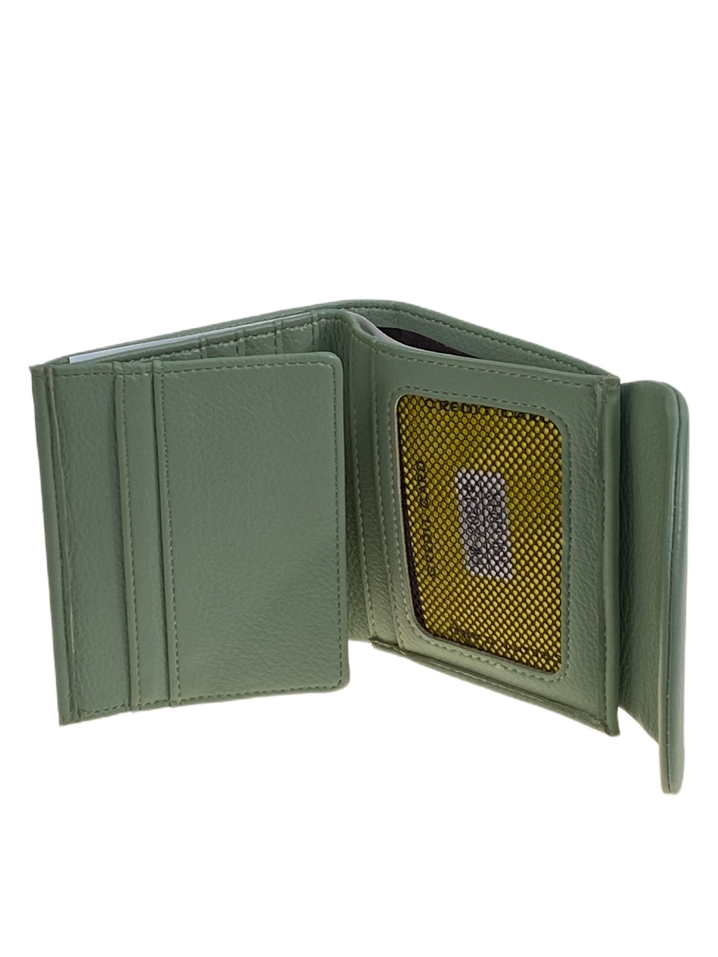 На фото 2 - Женское портмоне из натуральной кожи, цвет светло зеленый На фото 2 - Женское портмоне из натуральной кожи, цвет светло зеленый