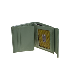 На фото 2 - Женское портмоне из натуральной кожи, цвет светло зеленый На фото 2 - Женское портмоне из натуральной кожи, цвет светло зеленый