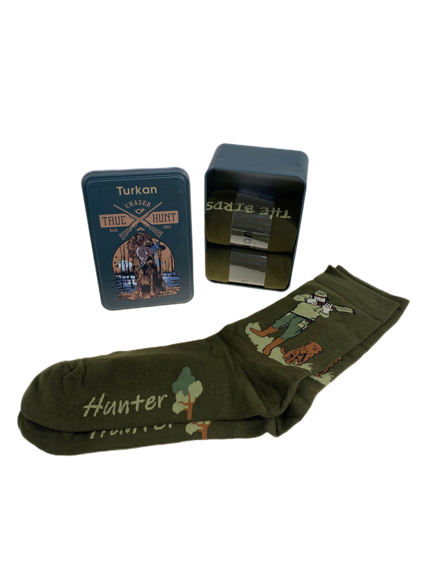 На фото 1 - Набор мужских носков в коробке