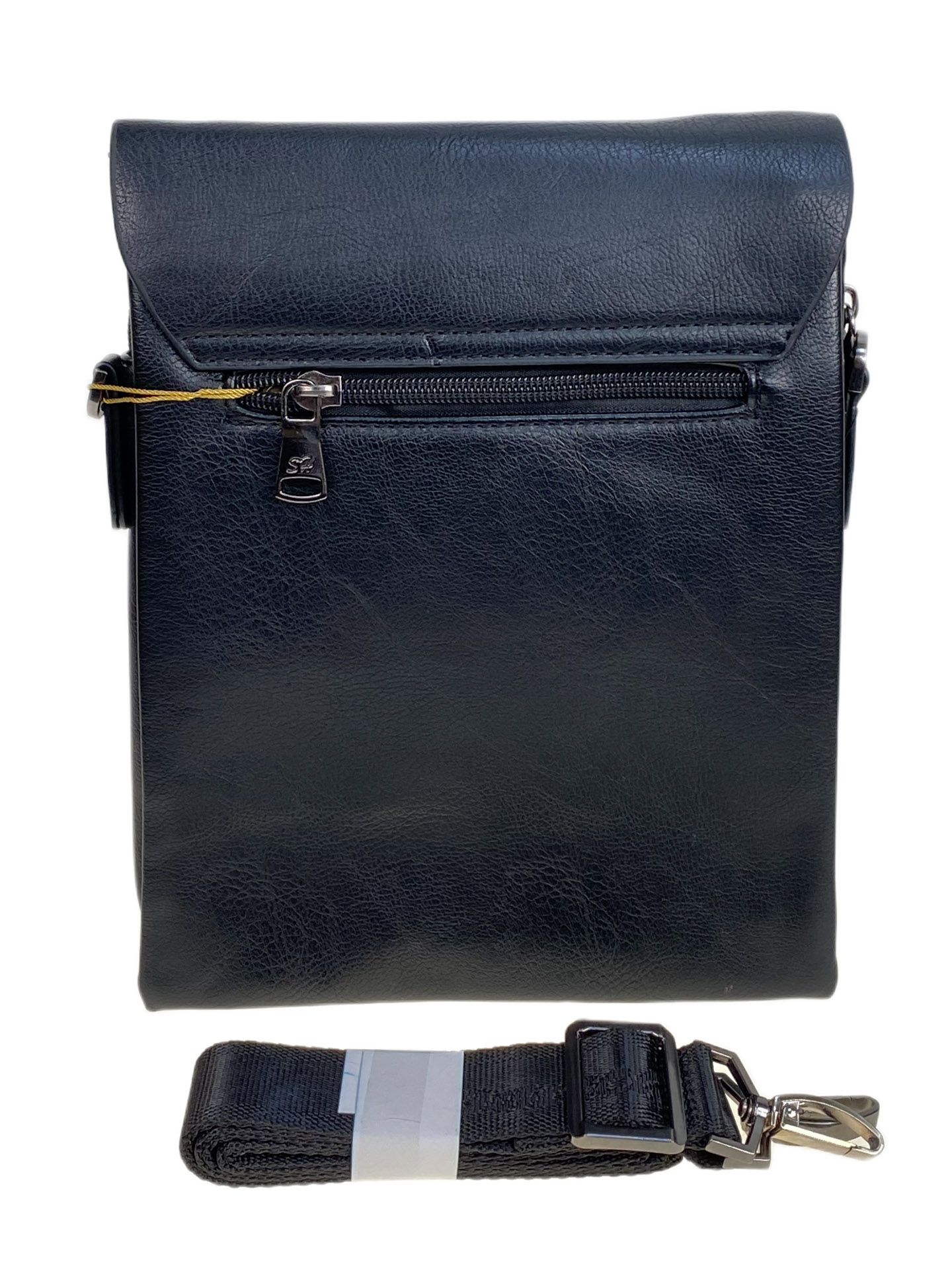 На фото 2 - Сумка мужская из натуральной кожи, цвет черный На фото 2 - Сумка мужская из натуральной кожи, цвет черный