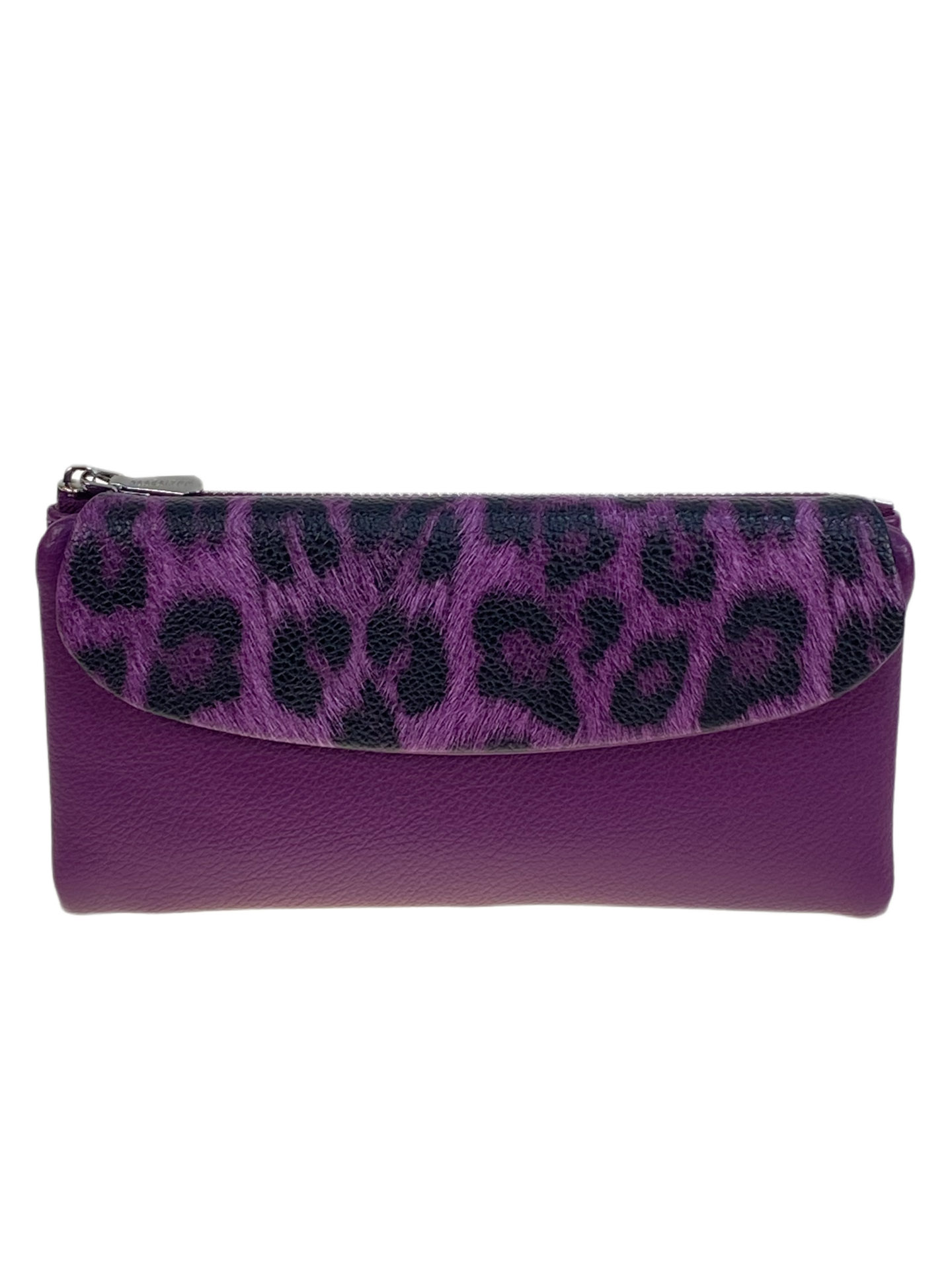 На фото 1 -  Женское портмоне из искусственной кожи, цвет фиолетовый