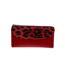 На фото 1 -  Женское портмоне из искусственной кожи, цвет красный