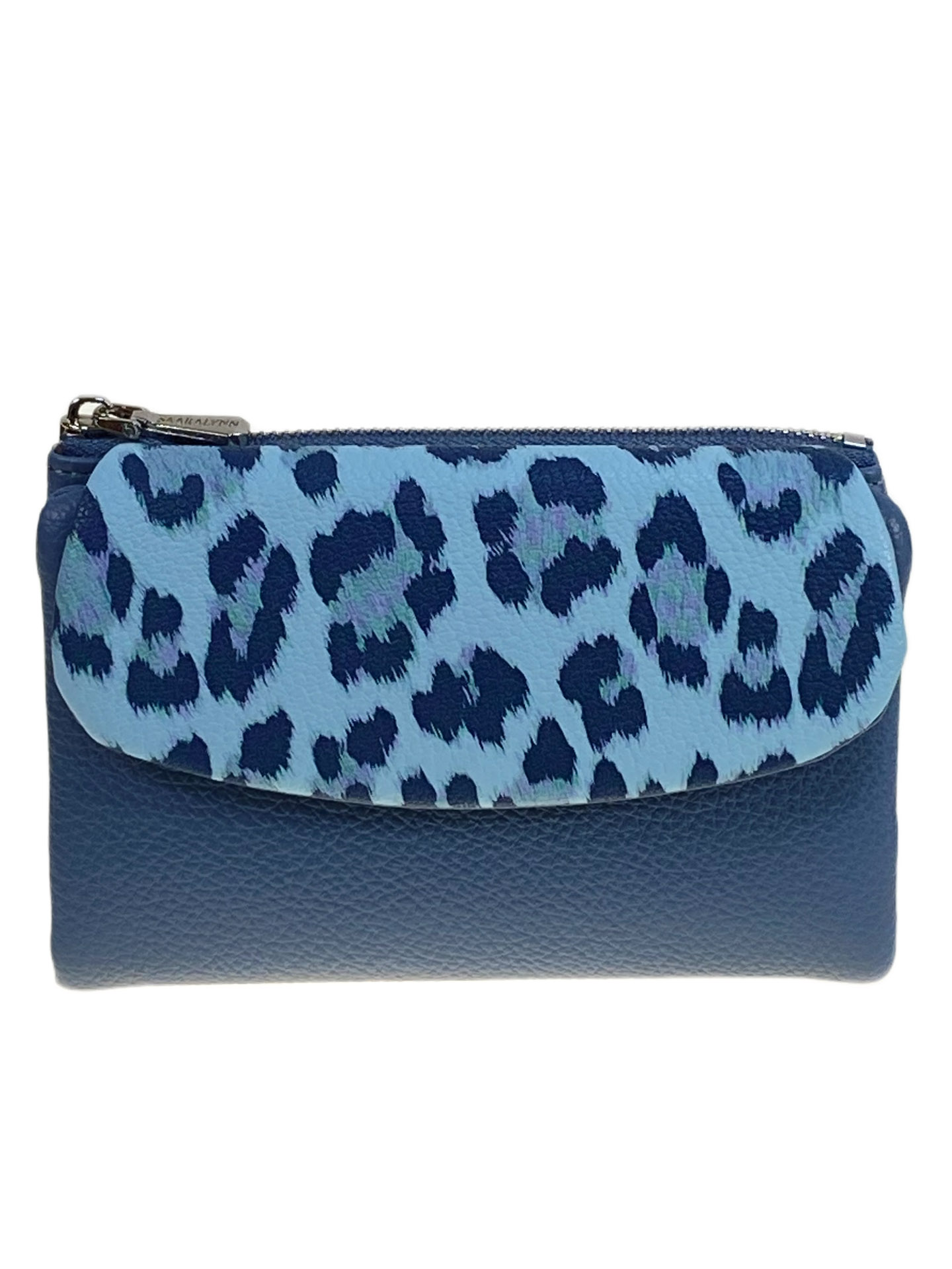 На фото 1 -  Женское портмоне из искусственной кожи, цвет синий