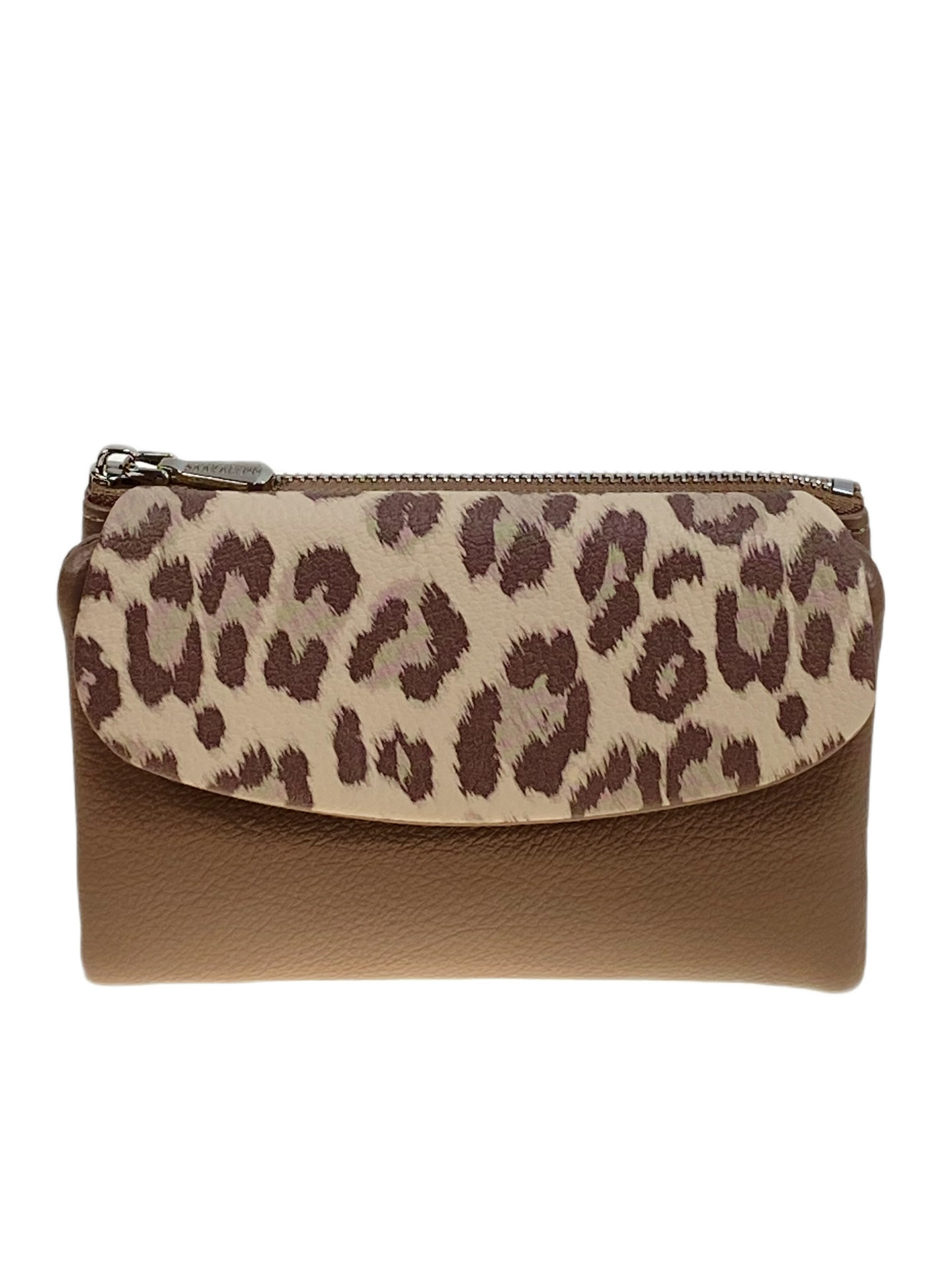 На фото 1 -  Женское портмоне из искусственной кожи, цвет хаки