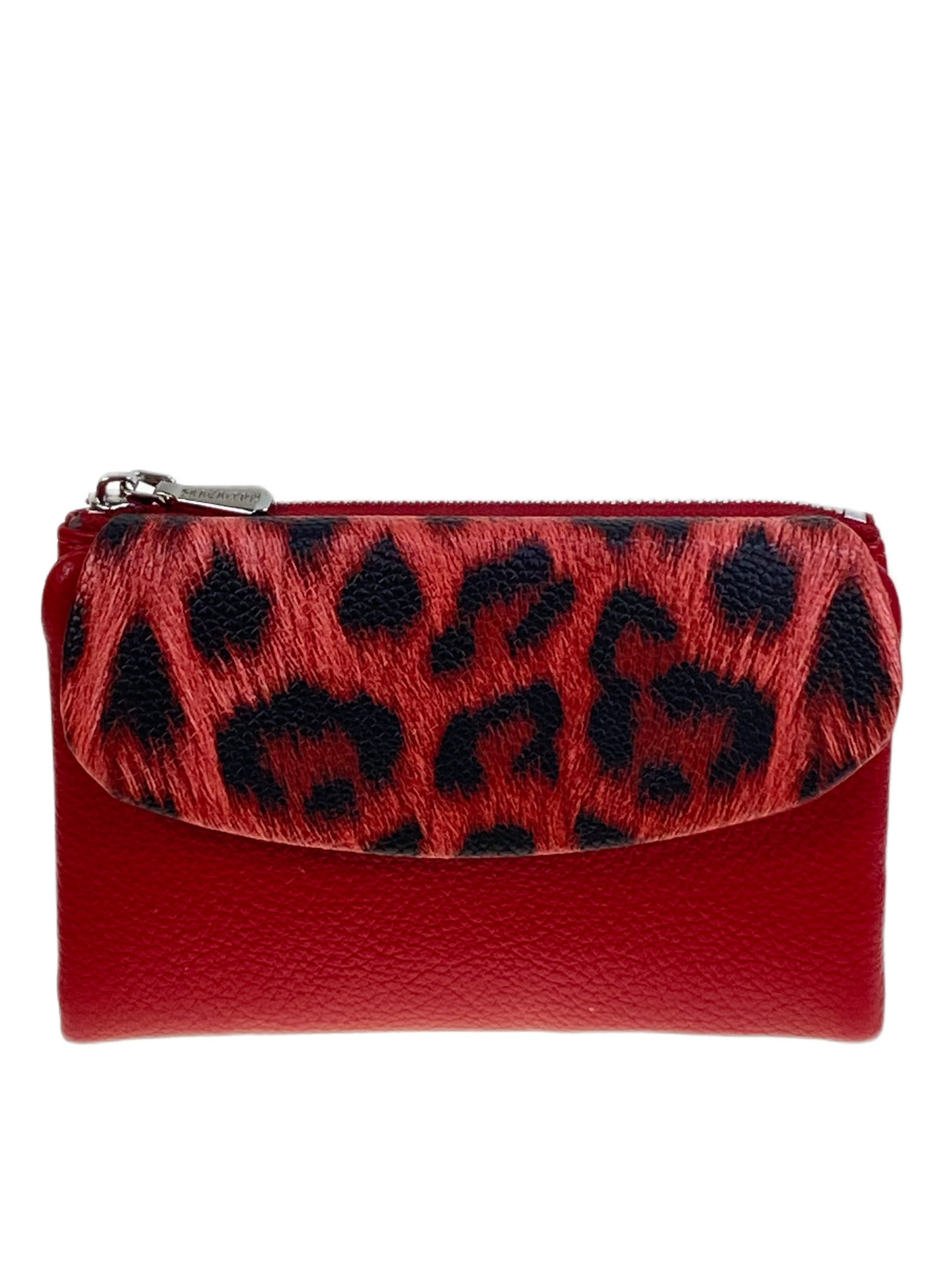 На фото 1 -  Женское портмоне из искусственной кожи, цвет красный