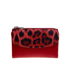 На фото 1 -  Женское портмоне из искусственной кожи, цвет красный