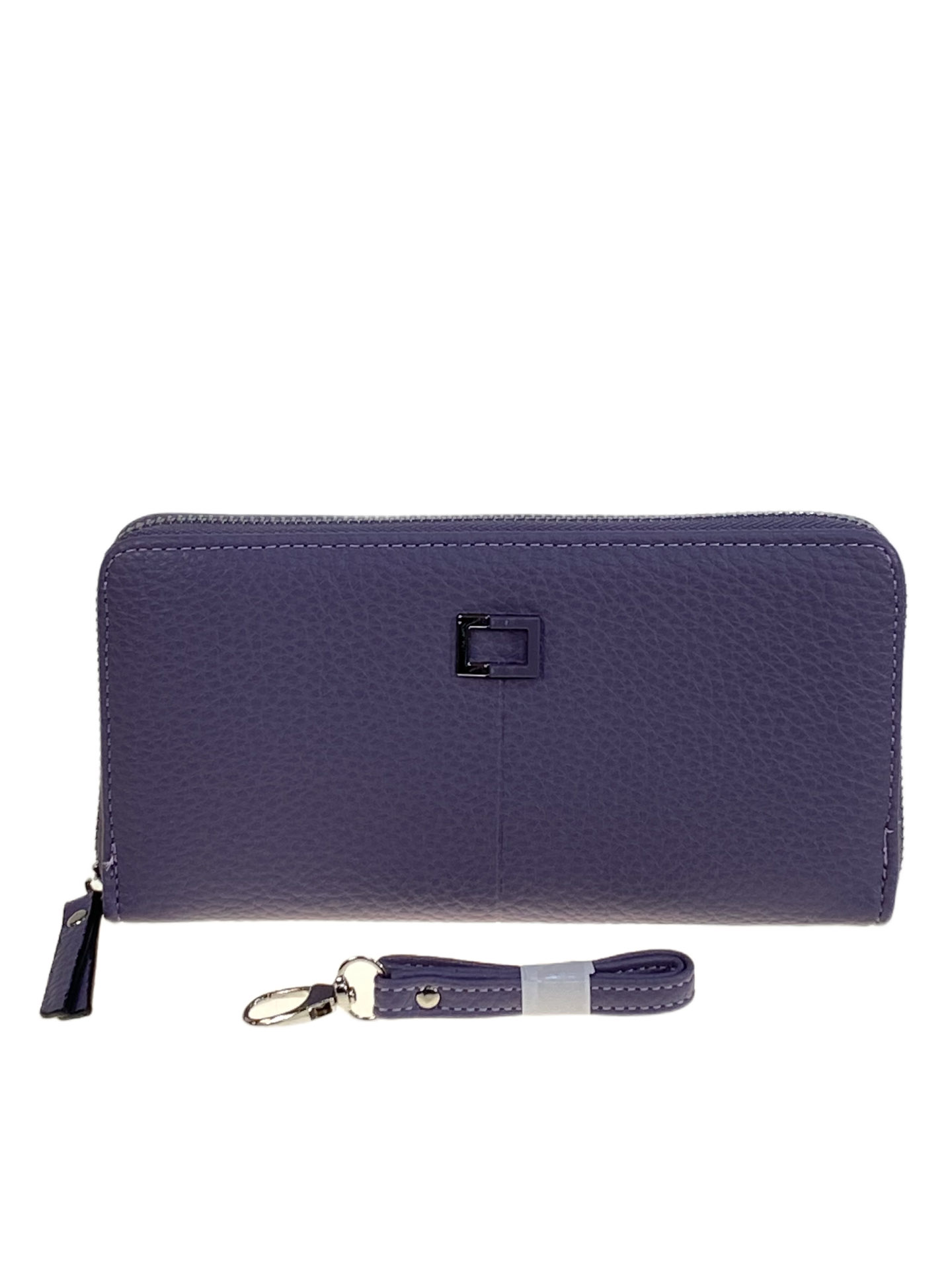 На фото 1 -  Женское портмоне из искусственной кожи, цвет сиреневый