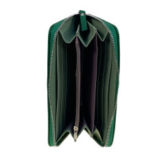 На фото 2 -  Женское портмоне из искусственной кожи, цвет зеленый