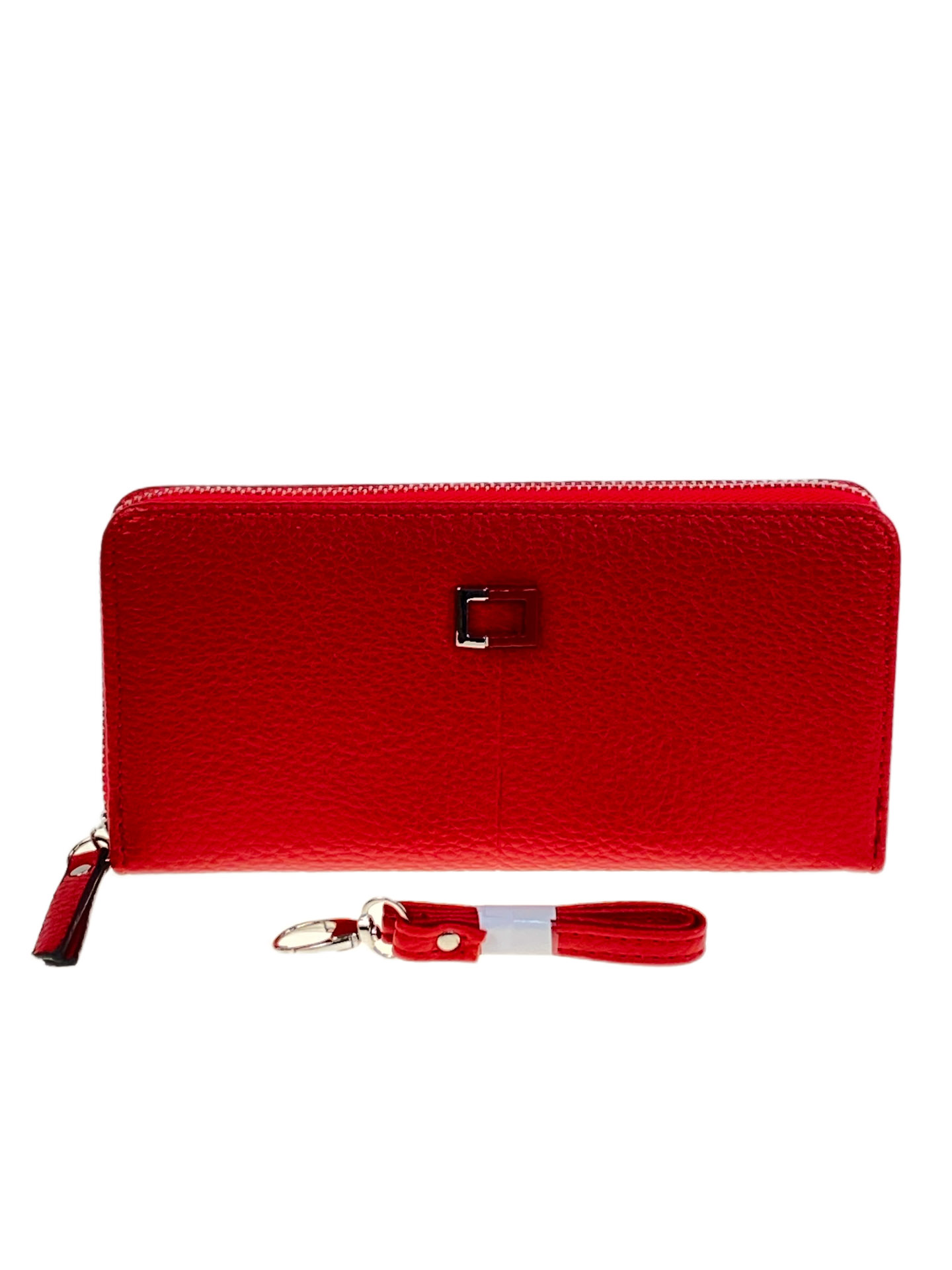 На фото 1 -  Женское портмоне из искусственной кожи, цвет красный