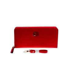 На фото 1 -  Женское портмоне из искусственной кожи, цвет красный